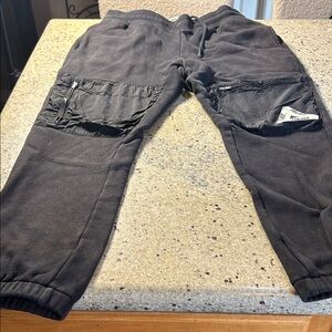 PALACE Black Textured Joggers